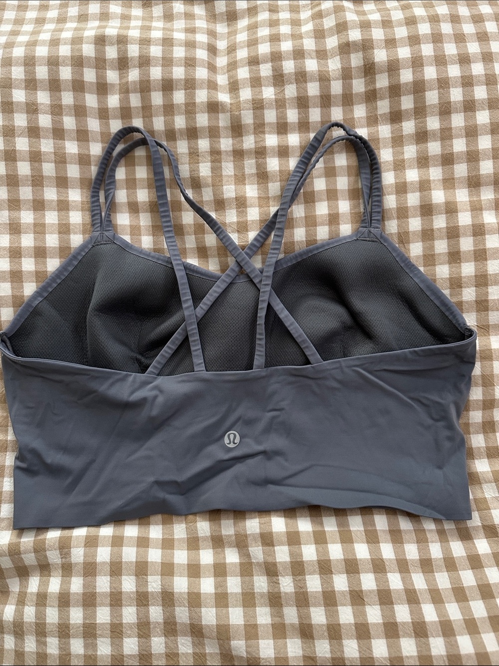 lululemon athletica like a cloud Charcoal Gray Strappy Low-Impact Sports Bra